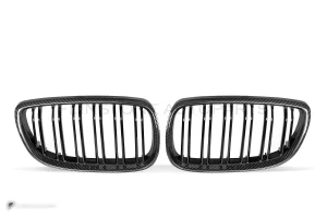 กระจังหน้าดรายคาร์บอน ทรง กระจังซี่คู่ BMW E92 E93 M3 SOOQOO