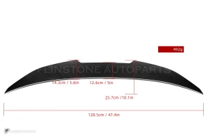 สปอยเลอร์ท้ายดรายคาร์บอน ทรง PSM BMW M3 E90 SOOQOO