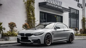 ลิ้นหน้าดรายคาร์บอน ทรง MP BMW M3 F80 F82 F83 SOOQOO