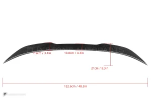 สปอยเลอร์ท้ายดรายคาร์บอน BMW M3 F80 DA SOOQOO