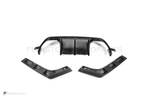 ดิฟฟิวเซอร์ท้ายดรายคาร์บอน ทรง V BMW M3 F80 F82 F83 F82 SOOQOO