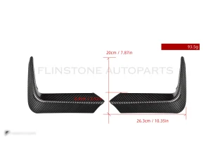 สปลิตเตอร์ดรายคาร์บอน ทรง MP BMW M3 F80 F82 F83 SOOQOO (T-194)
