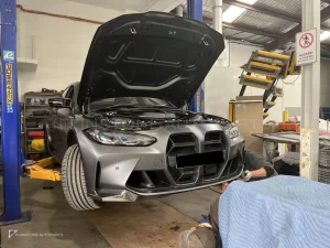 กระจังหน้าดรายคาร์บอน (รองรับเซนเซอร์) BMW M3 G80 G82 CSL SOOQOO