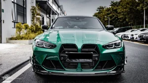ท่อนำลมดรายคาร์บอน ทรง MP BMW M3 G80 G82 SOOQOO