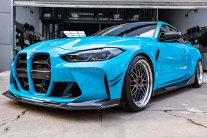 คานาร์ดกันชนหน้าดรายคาร์บอน ทรง MP BMW M3 G80 G82 SOOQOO
