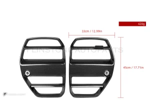 กระจังหน้าดรายคาร์บอน BMW M3 G80 G82 ST SOOQOO