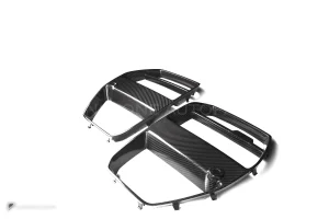กระจังหน้าดรายคาร์บอน ทรง V BMW M3 G80 G82 SOOQOO