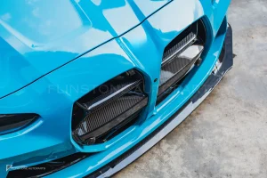 ลิ้นหน้าดรายคาร์บอน ทรง V BMW M3 G80 G82 SOOQOO