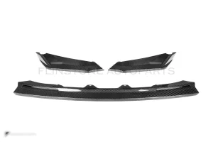 ลิ้นหน้าดรายคาร์บอน ทรง V BMW M3 G80 G82 SOOQOO