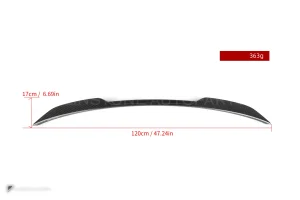 สปอยเลอร์ท้ายดรายคาร์บอน ทรง MP BMW M3 G82 ไมเนอร์เชนจ์ SOOQOO