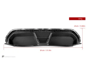 ดิฟฟิวเซอร์ท้ายดรายคาร์บอน ทรง CS BMW M5 F90 ไมเนอร์เชนจ์ SOOQOO (T-162)