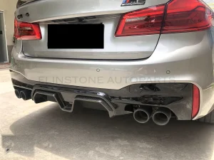 ดิฟฟิวเซอร์ท้ายดรายคาร์บอน ทรง CS BMW M5 F90 ไมเนอร์เชนจ์ SOOQOO (T-162)