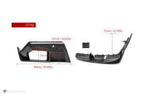 ดิฟฟิวเซอร์ท้ายดรายคาร์บอน ทรง MP BMW M5 G90 G99 SOOQOO
