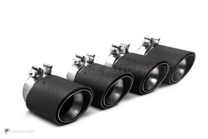 ปลายท่อไอเสียคาร์บอนไฟเบอร์ Prepreg ทรง OEM BMW M5 G90 G99 SOOQOO