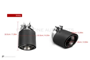 ปลายท่อไอเสียคาร์บอนไฟเบอร์ Prepreg ทรง OEM BMW M5 G90 G99 SOOQOO