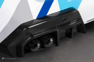 ปลายท่อไอเสียคาร์บอนไฟเบอร์ Prepreg ทรง OEM BMW M5 G90 G99 SOOQOO