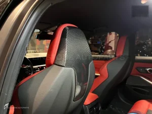 ครอบพนักเบาะดรายคาร์บอน ทรง OEM BMW M8 I F91 SOOQOO