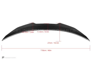 สปอยเลอร์ท้ายดรายคาร์บอน ทรง PSM BMW M8 F91 SOOQOO