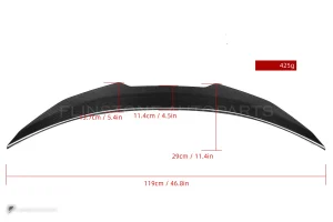 สปอยเลอร์ท้ายดรายคาร์บอน ทรง PSM BMW M8 F92 SOOQOO