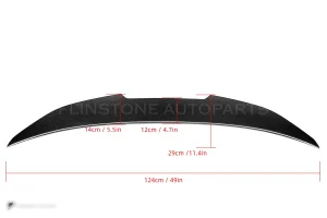สปอยเลอร์ท้ายดรายคาร์บอน ทรง PSM BMW M8 F93 SOOQOO