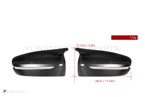ครอบกระจกมองข้างดรายคาร์บอน ทรง OEM (พวงมาลัยขวา) BMW M8 F91 SOOQOO