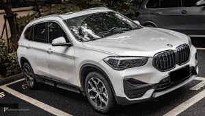 กระจังหน้าดรายคาร์บอน ทรง กระจังซี่คู่ BMW X1 F48 SOOQOO