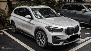 กระจังหน้าดรายคาร์บอน ทรง กระจังซี่คู่ BMW X1 F48 SOOQOO
