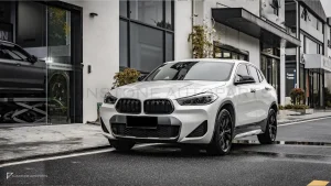 กระจังหน้าดรายคาร์บอน ทรง กระจังซี่คู่ BMW X2 F39 SOOQOO