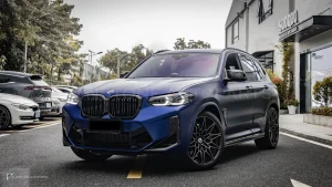 กระจังหน้าดรายคาร์บอน ทรง กระจังซี่คู่ BMW X3M F97 F98 ไมเนอร์เชนจ์ SOOQOO