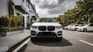 กระจังหน้าดรายคาร์บอน ทรง กระจังซี่คู่ BMW X3M F97 F98 ก่อนไมเนอร์เชนจ์ SOOQOO