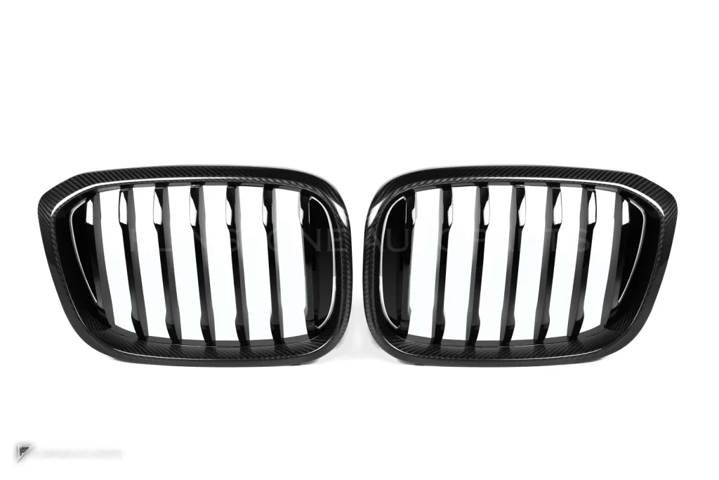 กระจังหน้าดรายคาร์บอน ทรง กระจังซี่เดี่ยว BMW X3M F97 F98 ก่อนไมเนอร์เชนจ์ SOOQOO