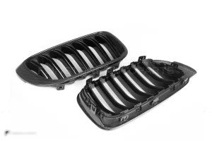กระจังหน้าดรายคาร์บอน ทรง กระจังซี่คู่ BMW X3 F25 F26 ไมเนอร์เชนจ์ SOOQOO
