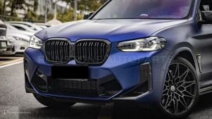 กระจังหน้าดรายคาร์บอน ทรง กระจังซี่คู่ BMW X3 G01 G02 ไมเนอร์เชนจ์ SOOQOO