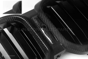 กระจังหน้าดรายคาร์บอน ทรง กระจังซี่เดี่ยว BMW X3 G01 G02 ไมเนอร์เชนจ์ SOOQOO