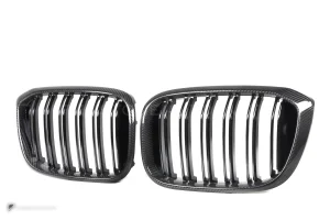 กระจังหน้าดรายคาร์บอน ทรง กระจังซี่คู่ BMW X3 G01 G02 ก่อนไมเนอร์เชนจ์ SOOQOO