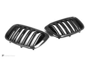 กระจังหน้าดรายคาร์บอน ทรง กระจังซี่คู่ BMW X3 G01 G02 ก่อนไมเนอร์เชนจ์ SOOQOO