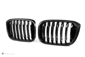 กระจังหน้าดรายคาร์บอน ทรง กระจังซี่เดี่ยว BMW X3 G01 G02 ก่อนไมเนอร์เชนจ์ SOOQOO