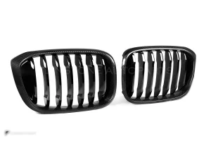 กระจังหน้าดรายคาร์บอน ทรง กระจังซี่เดี่ยว BMW X3 G01 G02 ก่อนไมเนอร์เชนจ์ SOOQOO