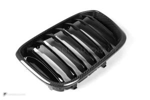 กระจังหน้าดรายคาร์บอน ทรง กระจังซี่เดี่ยว BMW X3 G01 G02 ก่อนไมเนอร์เชนจ์ SOOQOO
