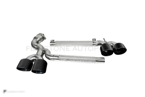 ปลายท่อไอเสียคาร์บอนไฟเบอร์ BMW X3 G45 G48 304 stainless steel SOOQOO