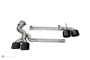 ปลายท่อไอเสียคาร์บอนไฟเบอร์ BMW X3 G45 G48 304 stainless steel SOOQOO