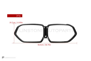 กระจังหน้าคาร์บอนไฟเบอร์ Prepreg ทรง OEM BMW X5M F95 ไมเนอร์เชนจ์ SOOQOO