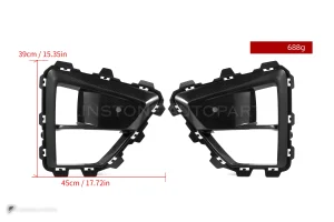 ช่องระบายอากาศคาร์บอนไฟเบอร์ Prepreg ทรง OEM BMW X5M F95 ไมเนอร์เชนจ์ SOOQOO