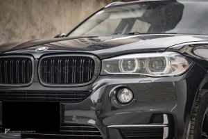 กระจังหน้าดรายคาร์บอน ทรง กระจังซี่คู่ BMW X5 F15 F16 SOOQOO