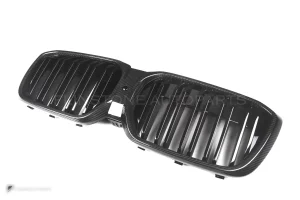 กระจังหน้าดรายคาร์บอน ทรง กระจังซี่คู่ BMW iX3 G08 BEV SOOQOO