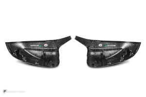 ครอบกระจกมองข้างดรายคาร์บอน ทรง M BMW iX3 G08 SOOQOO