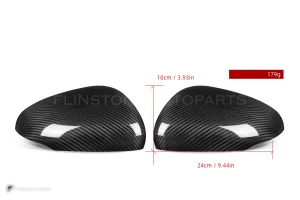 ครอบกระจกมองข้างดรายคาร์บอน ทรง OEM Mercedes-Benz A-Class W177 SOOQOO