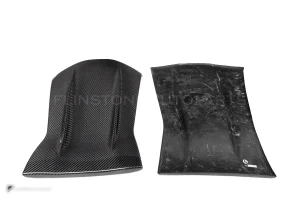 ครอบพนักเบาะดรายคาร์บอน ทรง OEM (4 ประตู) Mercedes-Benz C-Class C43 C63 SOOQOO