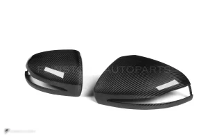 ครอบกระจกมองข้างดรายคาร์บอน ทรง OEM (พวงมาลัยขวา) Mercedes-Benz C-Class W205 SOOQOO