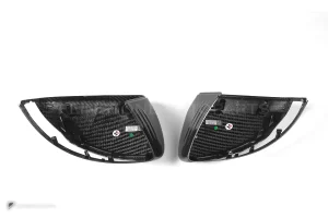ครอบกระจกมองข้างดรายคาร์บอน ทรง OEM (พวงมาลัยขวา) Mercedes-Benz C-Class W205 SOOQOO